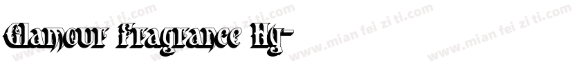 Glamour Fragrance Hy字体转换